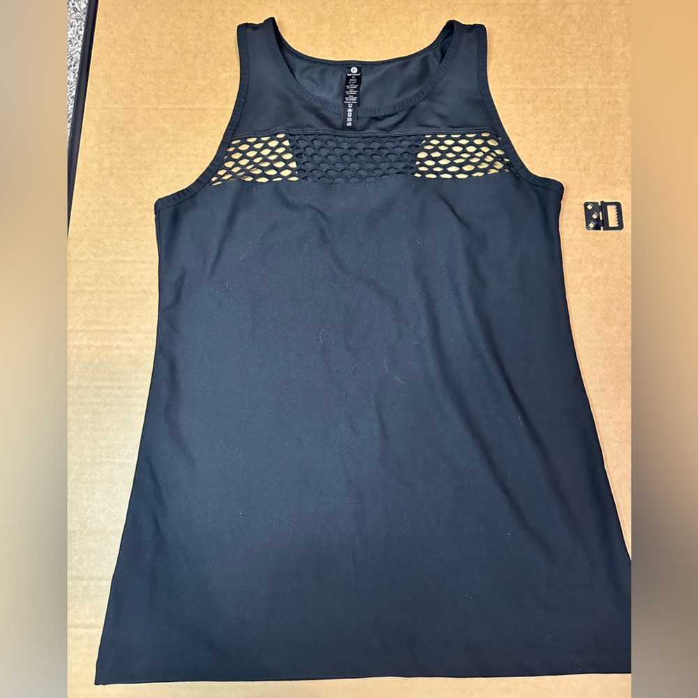 Black Racerback Workout Top - Picture 4 of 6